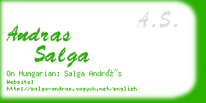 andras salga business card